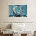 thumbnail image 2 of Elephant Stock Basketball Hoop Wall Art - Horizontal Canvas Wall Art - Living Room Wall Decor - Photography Sports Canvas - Blue And Teal Decor - 36" x 24", 2 of 8