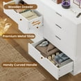 thumbnail image 7 of Afuhokles Wood Dresser 8 Drawer Double Dresser, Modern Wood Chest of Drawer for Living Room, Bedroom, White, 7 of 7