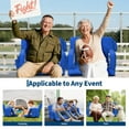 thumbnail image 6 of 24.5" Wide Stadium Seats 2-Pack – Reclining Padded Bleacher Chairs with Back Support, Cup Holder, 6 of 7
