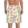 thumbnail image 3 of Kdxio Boho Bunny Pattern Mens Casual Shorts - Drawstring Summer Beach Sports Shorts for Men, 3 of 9