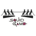 thumbnail image 2 of Women's Squid Game Stick Figure Tug of War Graphic Tee White Medium, 2 of 4