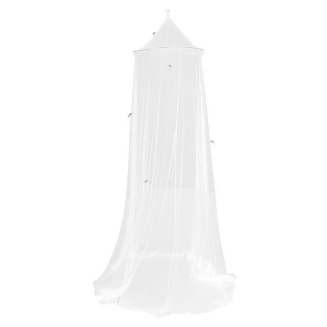 Agiferg Round Lace Insect Bed Canopy Netting Curtain Dome Mosquito Net Elegant White