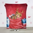 thumbnail image 6 of Lit Holiday LED Throw, Teddy Bear Christmas Blanket with Soft Fabric and 3 Lighting Modes, 50” x 60”, 6 of 9