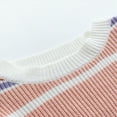 thumbnail image 4 of Towmus Pink Womens Sweater Fall Winter Striped Sweaters Casual Trendy Sweater, 4 of 6