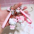 thumbnail image 3 of Venta al por mayor promocional personalizado 3d lindo llavero Hellokitty Sanrio perro de orejas grandes Rana llaveros de goma con llavero de Metal, 3 of 4