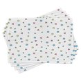 thumbnail image 1 of Ambesonne 90s Place Mats Set of 4, Colorful Geometric Shape, Standard Size, Blue Green, 1 of 6