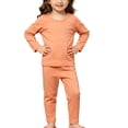 thumbnail image 5 of LEKWK Toddler Boys Girls Pajamas Long Sleeve Loungewear Tops Matching Straight Leg Pants Kids Cotton Sleepwear Fall Casual Home Nightwear 6M-7Y, 5 of 9