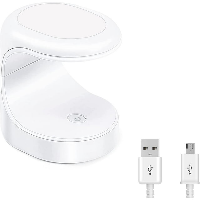 ZHAOCHENG Mini secador de uñas, secador de uñas LED UV blanco, secador de uñas de gel con mini secador de uñas UV, secador de uñas UV portátil, secado rápido, adecuado para salones de uñas, bricolaje