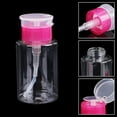 thumbnail image 4 of Dispensador de bomba vacía de 160ml, removedor de esmalte de gel líquido, botella limpia para arte de uñas, 11 Feliz Sencillez, 4 of 5