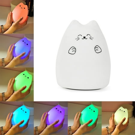 Cat Lamp Baby Boy Nursery Decor Kids Bedside Touch Light Cat Lamp Baby Boy Nursery Decor Kids Bedside Touch Light