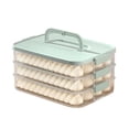 thumbnail image 1 of Riforla Dumpling Cookies Container Multilayer Food Storage Container with Lid Transparent Stackable Dumpling Plastic Seal for Kitchen and Refrigerator Food Storage Multicolour, 1 of 4