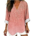 thumbnail image 2 of Neewe Womens Long Sleeve Shirts Casual Summer Fashion Ladie Tops Loose Fit Spring Lightweight Clothes Beach Vacation, 2 of 5
