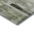 thumbnail image 3 of Addison Rugs Mayfield Premium Machine Washable Transitional Stripes Green Rectangle Rug, 5' X 7'6" Machine Washable Transitional Stripes Green Oversized Sherpa Throw Blanket, 3 of 7