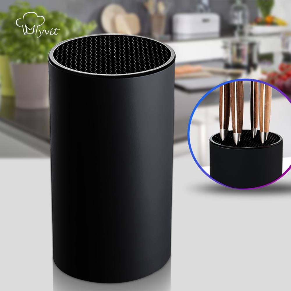 Universal Knife Block Holder Modern Round Plastics Knives Holder with