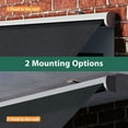 thumbnail image 6 of Macrout 63" Patio Window Awning, Fully Assembled Manual Retractable Sunshade for Door Entrance, Dark Grey, 6 of 9