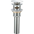 thumbnail image 1 of HAHDAXIA Pop Up Sink Drain with Overflow Bouncing Style Stopper Brass Polished Chrome for Bathroom, 1 of 7