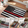 thumbnail image 6 of Rectangle Area Rug 2x3ft, Independence Day American Flag Non-Shedding Washable Area Rug, Stars and Stripes Retro Wood Non Slip Low-Profile Rugs for Living Room, Bedroom Dining Room, 6 of 9