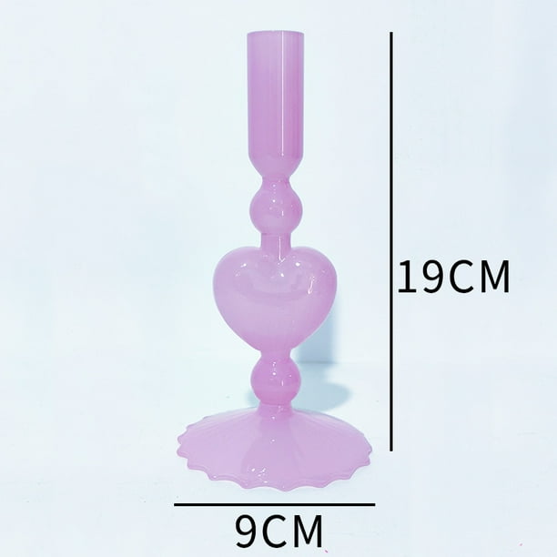 Candelabro de cristal para decoración del hogar, candelabro de boda romántico nórdico simple, candelabro de cristal retro francés