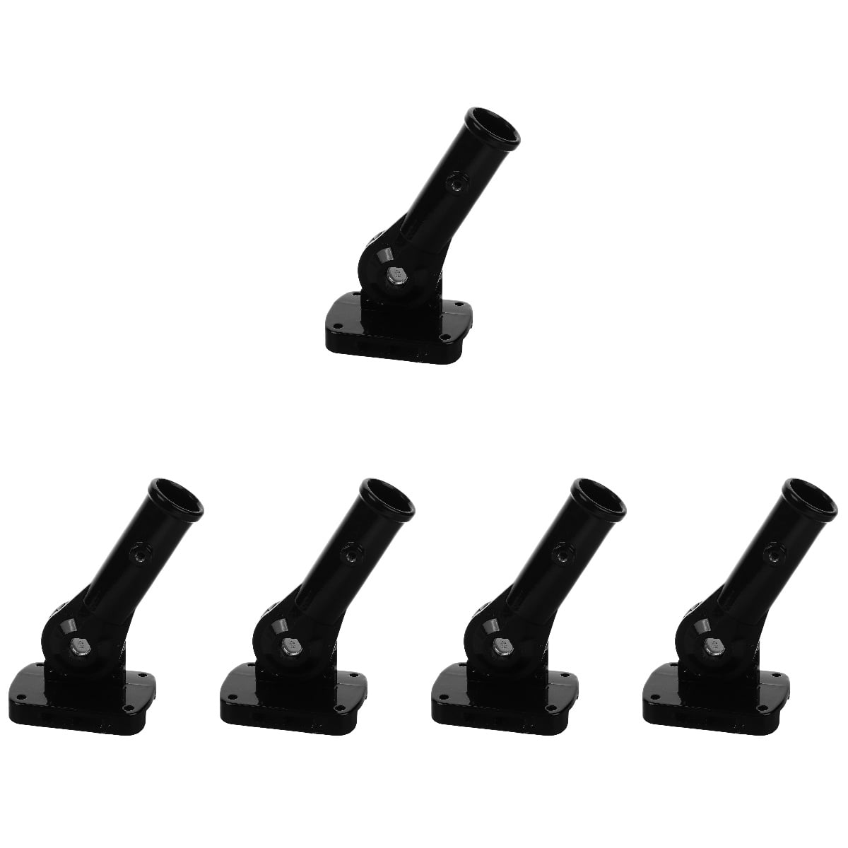 Set of 5 Flag Extendable Pole Flagpole Bracket Ad Display Backyard Holder