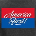 thumbnail image 3 of CafePress - America First Long Sleeve T Shirt - Women's Long Sleeve Graphic Tee Casual Fit, 3 of 4