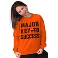thumbnail image 4 of Major Key Success Motivational Unisex Plus Fleece Graphic Sweatshirt Brisco Brands 4X, 4 of 5