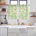 thumbnail image 2 of Spring Floral Kitchen Curtains Window Panels, Watercolor Orchid Flowers Leaves Botanical Green Insulated Window Treatment Curtain, Grommet Curtains for Bedroom/Living Room/Bathroom, 2 Piece 52"Wx45"L, 2 of 8