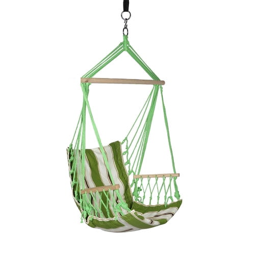 Blue Sky Hammocks Hanging Chair with Armrests with Free Hammock Straps
