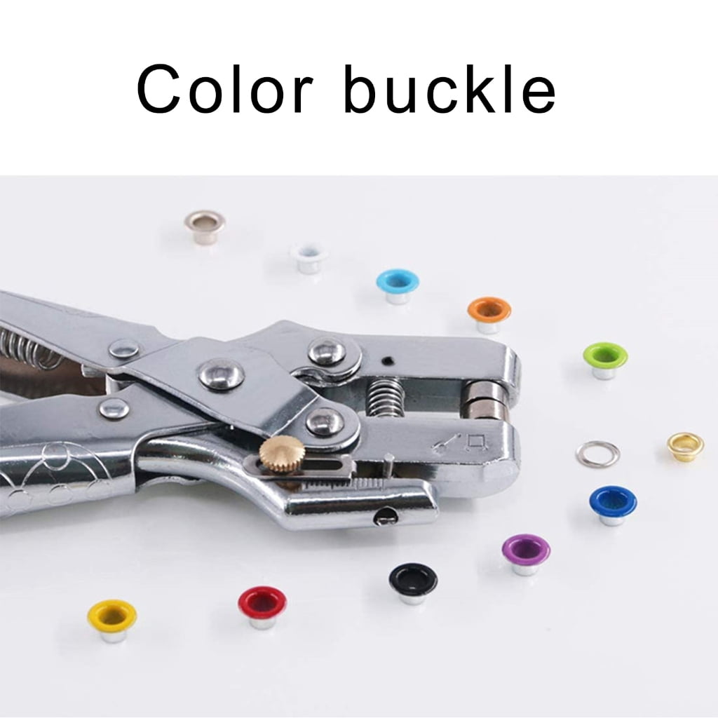 ROCKROK 700x Eyelet Set 12 Colors Eyelet Pliers Set Grommet Tool Set for Fabric