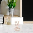 thumbnail image 4 of 10pcs Table Number Place Card Holders Tulip Shape Photos Card Stand Business Card Holders, 4 of 6