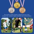 thumbnail image 4 of Medalla de oro/plata/bronce de recompensas deportivas de 6,5 cm para competiciones, fiestas y carreras, 3 uds., 4 of 9