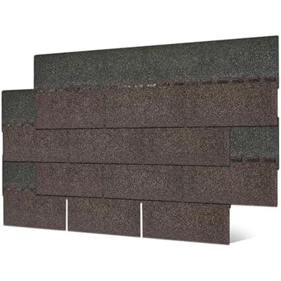 Roofing Shingles for Roof House Repair Tiles Shed Decor,Asphalt Shingles (Brown 3-Tab) 8PCS,39.4"x13.1"$$Tools & Hardware Other