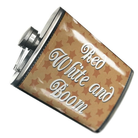 

NEONBLOND Flask Red White and Boom Fourth of July Kraft Stars