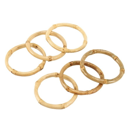 

Handmade Bamboo Napkin Ring Natural Rustic Napkin Holders Natural Napkin Holder Rings Table Decorations Set of 6