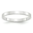 thumbnail image 1 of Solid 14k White Gold 2.5mm Flat Wedding Band Size 7, 1 of 3