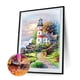 thumbnail image 2 of Wdftyju Kit de pintura por números para manualidades, taladro redondo, pintura de diamante, torre junto al lago, trabajo de cuentas Wdftyju 5jb8kc8mz3wf3da5, 2 of 9