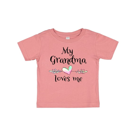 Inktastic My Grandma Loves Me Heart Grandchild Boys or Girls Baby T-Shirt