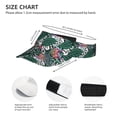 thumbnail image 3 of Kdxio Tropical Leaves Print Sun Visor Hat Golf Visor Adjustable Velcro Outdoor Sports Cap for Men Women, 3 of 7
