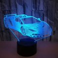 thumbnail image 3 of Goodrich Optical Illusion 3D Sports Car Night Light 16 colores cambiantes USB Power Remote Control Touch Switch Decor Lamp LED Table Desk Lamp Kids Children Christmas Xmas Brithday Gift ACTIVE Biensenido a ACTIVE, 3 of 3