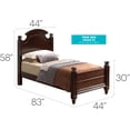 thumbnail image 2 of Glory Furniture Summit Twin Poster Bed in Cappuccino, 2 of 2