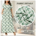 thumbnail image 4 of JuneFish Women's Summer Plus Size 2X to 6X Maxi Loose Dress with Pockets, 4 of 9