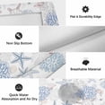 thumbnail image 6 of Blue Coastal Outdoor Rug for Patio/Deck/Porch, Non-Slip Large Area Rug 6 x 9 Ft, Summer Beach Ocean Coral Sea Turtle Starfish Indoor Outdoor Rugs Washable Area Rugs, Camping Rug Carpet Runner, 6 of 8