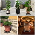 thumbnail image 5 of 1 Pack 20 Inch Black Round Metal Plant Caddy with 360 °   Rotating and Lockable Wheels, Heavy-Duty 300 lb Capacity, 5 of 6