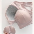 thumbnail image 4 of New Front Buckle Cup Underwear Ladies Soft Cotton Vest Type Large Size Non Ring Bra, 4 of 8