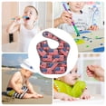 thumbnail image 6 of Bingfone Mess-Proof Baby Bib - Waterproof Bib for Baby Boy or Girl with Food Catcher Pocket, Unisex-America Flags1, 6 of 6
