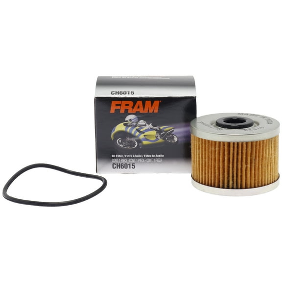 FRAM CH6015 Motor Oil Filter for Select Motorcycle/ATV Honda, Kawasaki and Suzuki