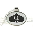 thumbnail image 2 of Queen of Spades Necklace Pendant Jewelry Charm, 2 of 2