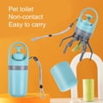 thumbnail image 3 of Pala para excrementos de perros Recogedor de excrementos para mascotas Recogedor de desechos para perros portátil de 6 garras con dispensador de bolsas Fácil de limpiar Ideal para uso en ext, 3 of 5