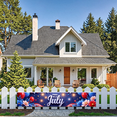 thumbnail image 5 of Decorative Design Happy 4th of July Patriotic Banner Star Spangled Balloon Fireworks for Independence Day Party Outdoor Celebration, 5 of 8