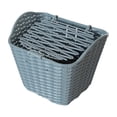 thumbnail image 4 of Bike Front Basket Storage Basket with Cover Portable Carrier Pannier Easy to Install Cycling Basket Bike Basket for Cycling Accs Gray, 4 of 8