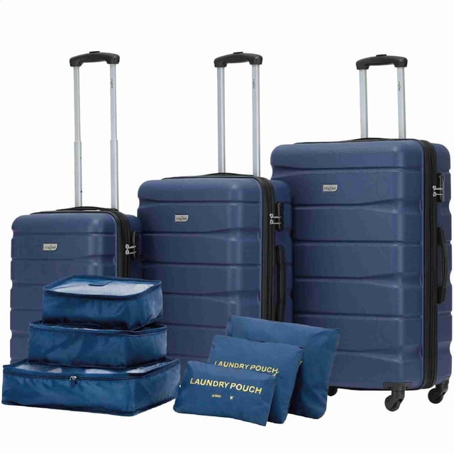 Set de 3 Maleta Fly & Trip Sidney 20, 24 y 28 Con 4 Ruedas Color Azul